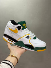 Nike Air Flight 89 Seattle White Green Yellow Sneakers