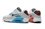 Nike Air Max 90 White Blue Red Sneakers