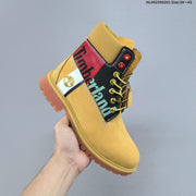 Timberland High-Top Lace-Up Boots, Wheat and Black
