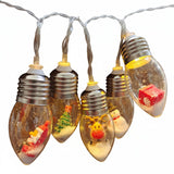 String Lights Christmas Snow Globe LED – Battery Operated Indoor & Outdoor Holiday Lights