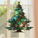 Window Decor Christmas Tree Sun Catcher Ornament – 2D Acrylic Rainbow ation