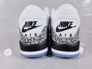 Air Jordan 3 Retro White Red Sneakers with Elephant Print