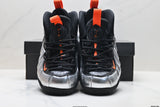 Nike Air Foamposite Max Sneakers Black Silver Orange