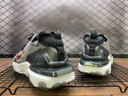 Nike React Sneakers, Charcoal Gray and Orange