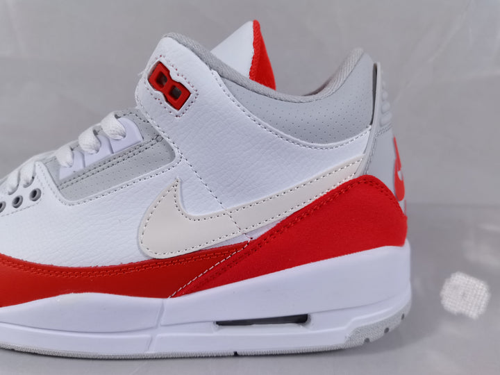 Jordan Air Jordan 3 Retro White Red Sneakers