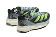 Adizero Adios Pro Running Shoes in Gray and Neon Green