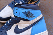 Air Jordan 1 Retro High OG Blue and White Sneakers