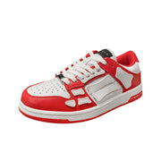 Red and White Spade A Low-Top Sneakers MFS003-324