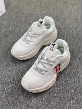 MLB White Chunky Lace-Up Sneakers