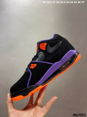 Nike Air Flight 89 Raptors Black Purple Orange Sneakers