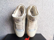 Jordan 4 Off-White Sail Sneakers