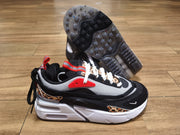 Nike Air Max 270 React Sneakers Black White Leopard