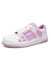 AMIRI Low-Top Sneakers in White and Pink