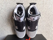 Jordan 4 Black Oreo Sneakers in Black, Grey and White