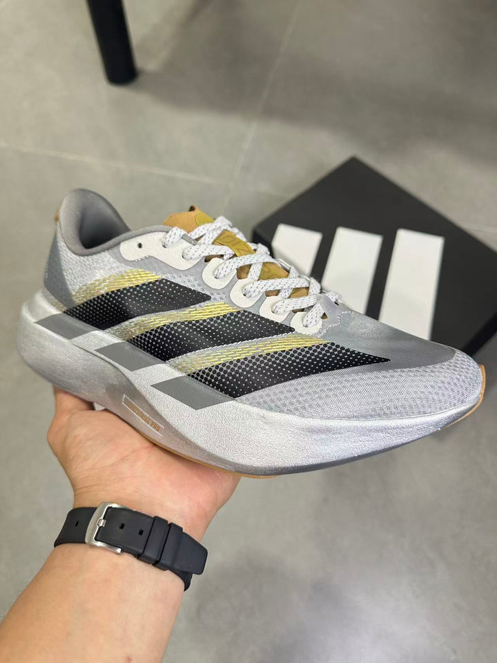 Adidas Adizero Evo SL Running Shoes Silver Black KK4310