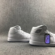 Air Jordan 1 Mid Unite Totale White Sneakers CI9100-100