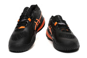ASICS Gel-Resolution Black and Orange Tennis Shoes