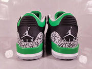 Jordan Air Jordan 3 Black Green Elephant Print Sneakers