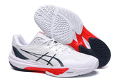 ASICS White, Navy and Red Court Sneakers