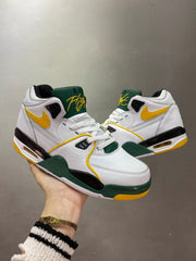 Nike Air Flight 89 Seattle White Green Yellow Sneakers
