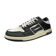 Black and White Low-Top Sneakers MFS003-004