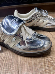 adidas x Wales Bonner Samba Silver Low-Top Sneakers