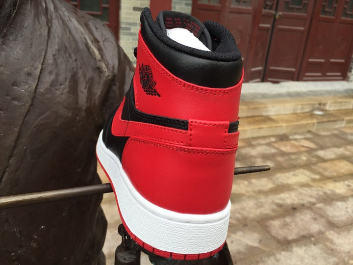 Air Jordan 1 High Black Red White Sneakers