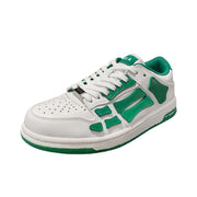 White and Green Low-Top Sneakers MFS003-114