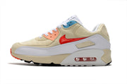 Nike Air Max 90 Sneakers Cream Red Blue