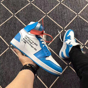 Air Jordan 1 High Off-White University Blue Sneakers