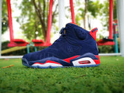 Jordan Air Jordan 6 Charity Sneakers in Navy, Red and White
