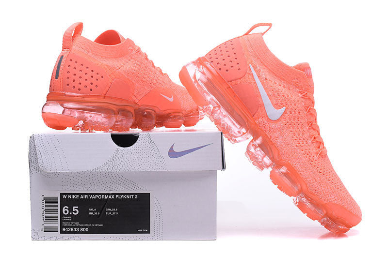 Nike Air VaporMax Flyknit 2 Orange Sneakers 942843-800