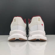 On Cloudmonster 2 Sneakers in Ivory and Burgundy