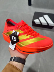Adidas Adizero Adios Pro 5 Running Shoes, Red and Lime