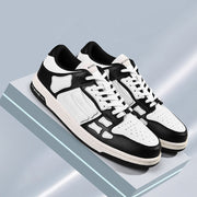 AIVIIRI MFS003-004 Black and White Low-Top Sneakers