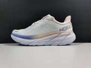 HOKA Women's White and Purple Running Sneakers