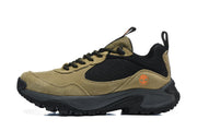The North Face Suede-Style Trail Sneakers in Olive and Black