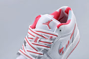 Nike Air Jordan 1 Low White and Pink Women's Sneakers