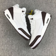 Air Jordan 3 Retro Mocha White and Brown Sneakers