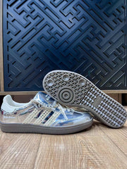 adidas x Wales Bonner Samba Silver Low-Top Sneakers