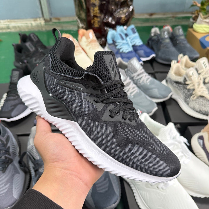 adidas Alphabounce HP AMSM Black and White Sneakers