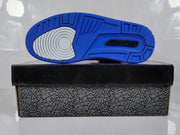 Air Jordan 3 Retro Black Blue Elephant Print Sneakers