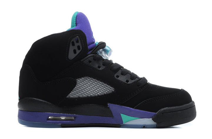 Jordan Air Jordan 5 Black Purple High-Top Sneakers 440892-007