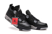 Air Jordan 4 Oreo Black and Grey Basketball Shoes 314254-003