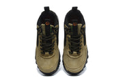 The North Face Suede-Style Trail Sneakers in Olive and Black