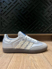 adidas Samba Sneakers Silver White Lace Stripes