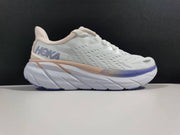 HOKA Women's White and Purple Running Sneakers