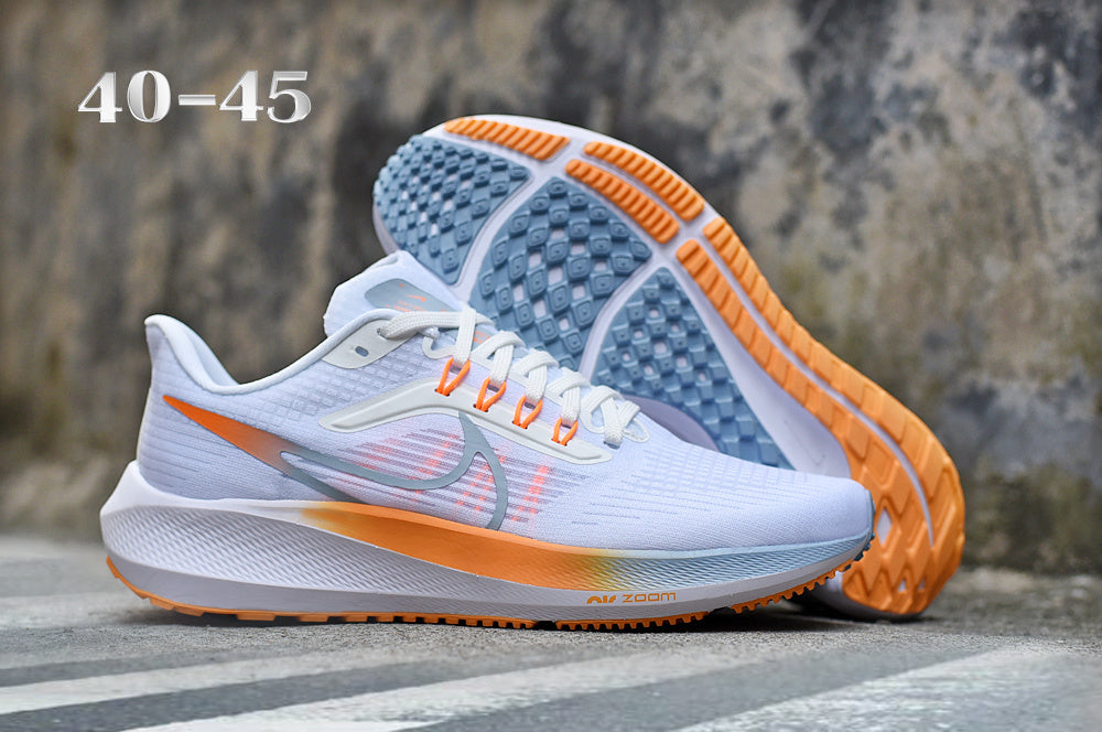 Nike Air Zoom Running Shoes White Orange Yellow