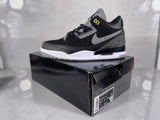 Air Jordan 3 Retro Black and Grey Sneakers