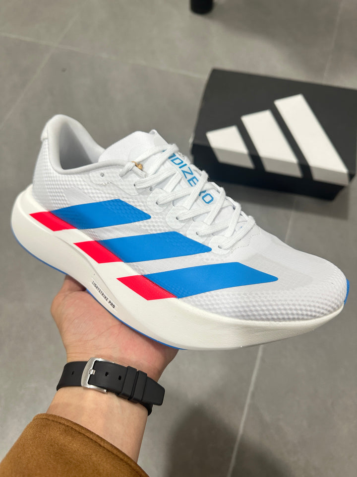 Adidas Lightstrike Pro Running Shoes White Blue Red KJ3596